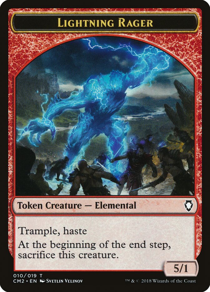 Lightning Rager Token [Commander Anthology Volume II Tokens] | Local Legends