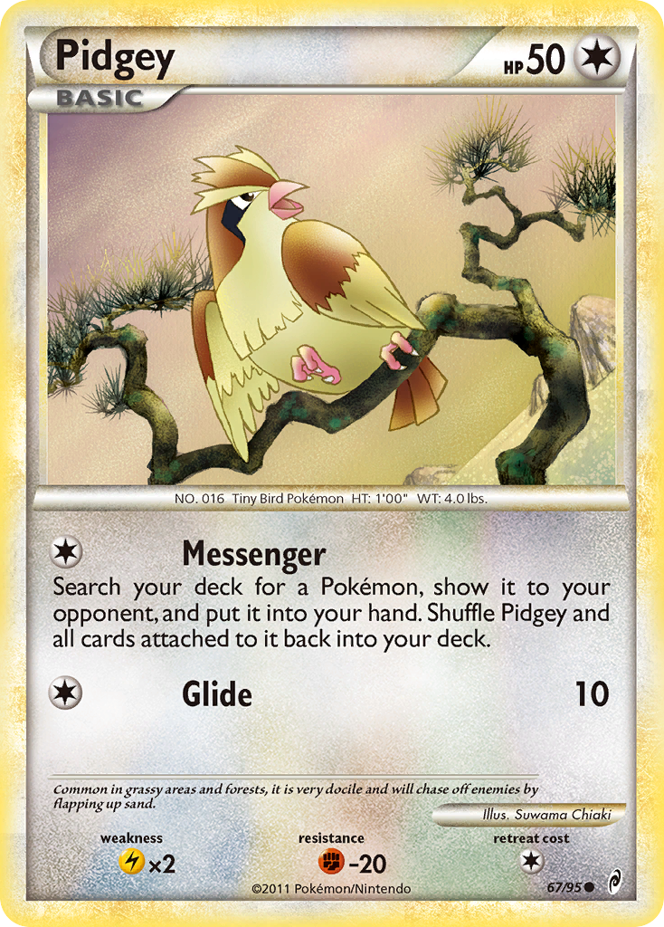 Pidgey (67/95) [HeartGold & SoulSilver: Call of Legends] | Golgari Games