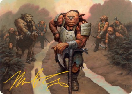 Hobgoblin Bandit Lord Art Card (Gold-Stamped Signature) [Dungeons & Dragons: Adventures in the Forgotten Realms Art Series] | Local Legends