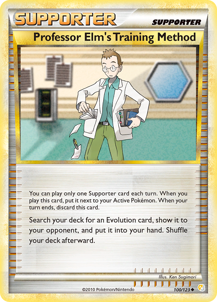 Professor Elm's Training Method (100/123) [HeartGold & SoulSilver: Base Set] | Golgari Games