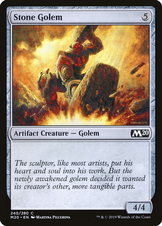Stone Golem [Core Set 2020] | Local Legends