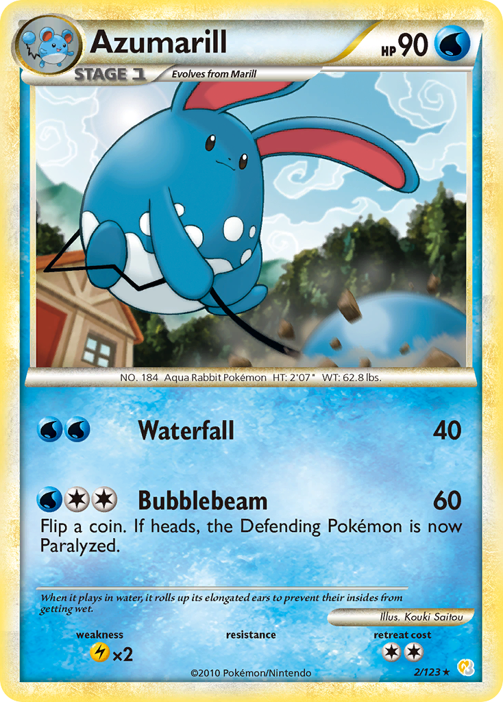 Azumarill (2/123) [HeartGold & SoulSilver: Base Set] | Golgari Games