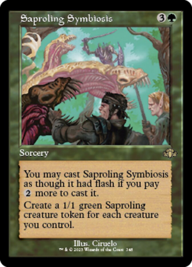 Saproling Symbiosis (Retro) [Dominaria Remastered] | Local Legends
