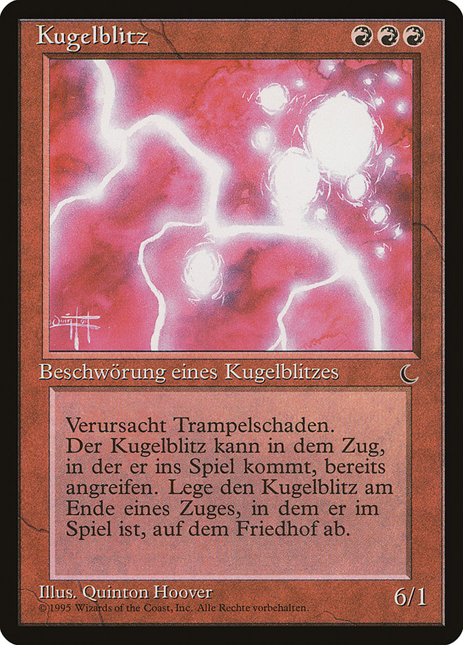 Ball Lightning (German) - "Kugelblitz" [Renaissance] | Golgari Games