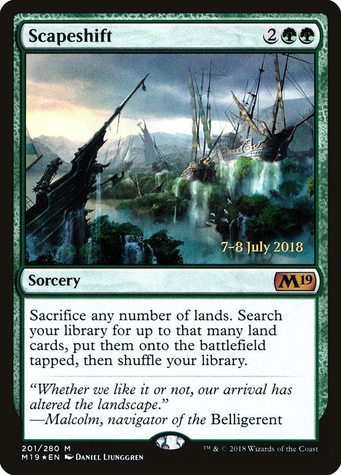 Scapeshift [Core Set 2019 Prerelease Promos] | Golgari Games