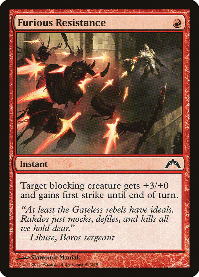 Furious Resistance [Gatecrash] | Local Legends
