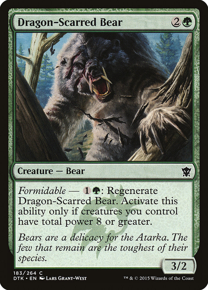 Dragon-Scarred Bear [Dragons of Tarkir] | Golgari Games