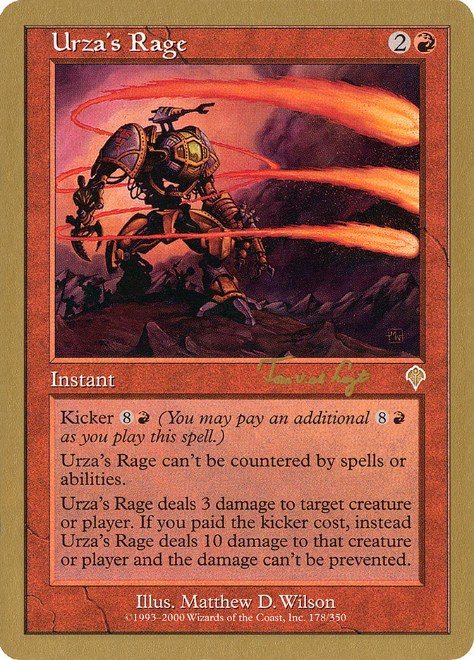 Urza's Rage (Tom van de Logt) [World Championship Decks 2001] | Golgari Games