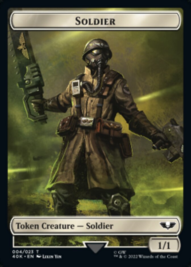 Soldier (004) // Arco-Flagellant Double-sided Token (Surge Foil) [Universes Beyond: Warhammer 40,000 Tokens] | Local Legends