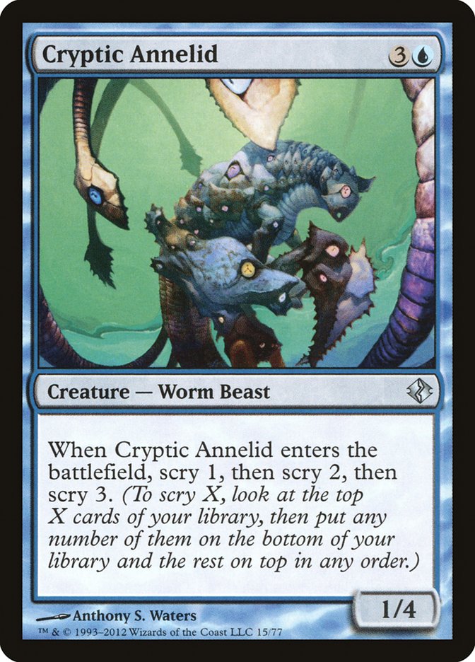 Cryptic Annelid [Duel Decks: Venser vs. Koth] | Golgari Games