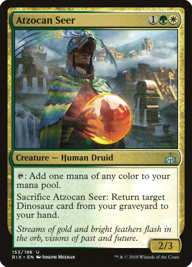 Atzocan Seer [Rivals of Ixalan] | Golgari Games