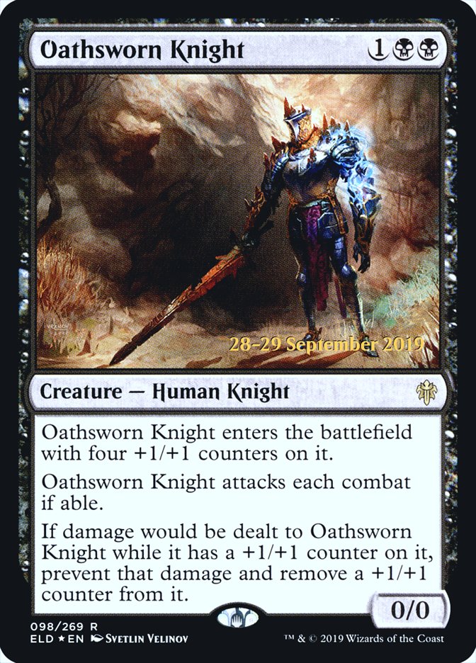 Oathsworn Knight [Throne of Eldraine Prerelease Promos] | Golgari Games