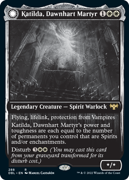 Katilda, Dawnhart Martyr // Katilda's Rising Dawn [Innistrad: Double Feature] | Golgari Games