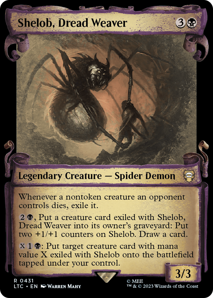 Shelob, Dread Weaver [The Lord of the Rings: Tales of Middle-Earth Commander Showcase Scrolls] | Golgari Games