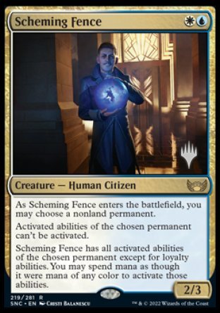 Scheming Fence (Promo Pack) [Streets of New Capenna Promos] | Golgari Games