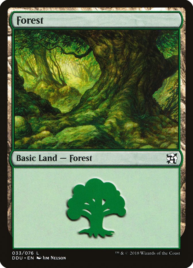 Forest (33) [Duel Decks: Elves vs. Inventors] | Golgari Games