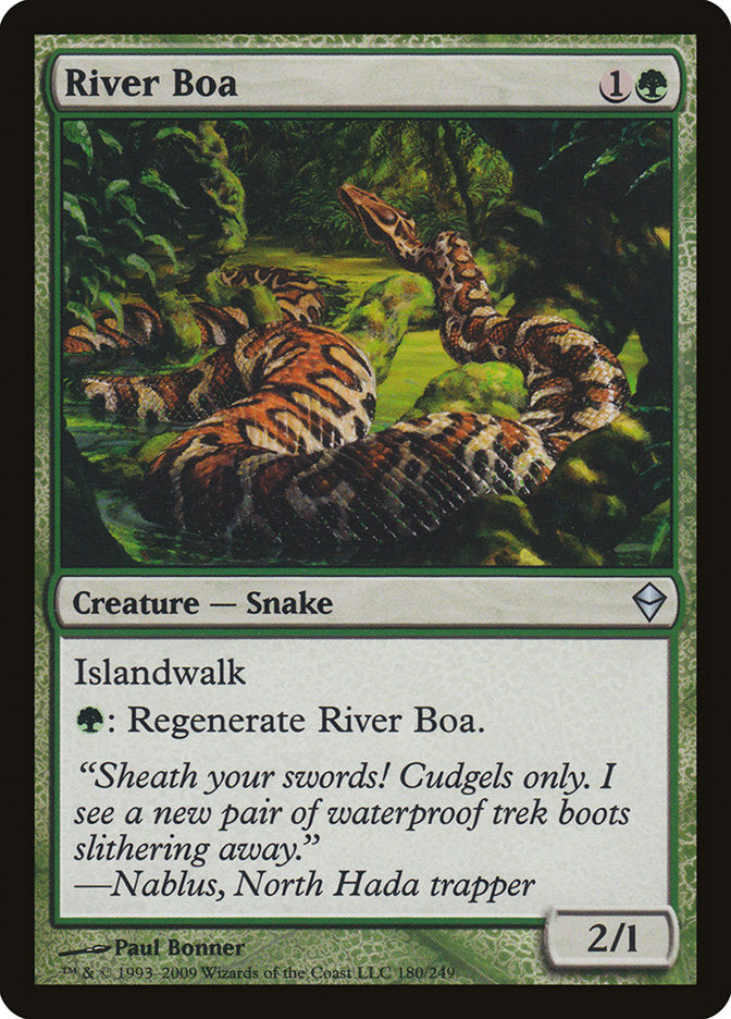 River Boa [Zendikar] | Golgari Games