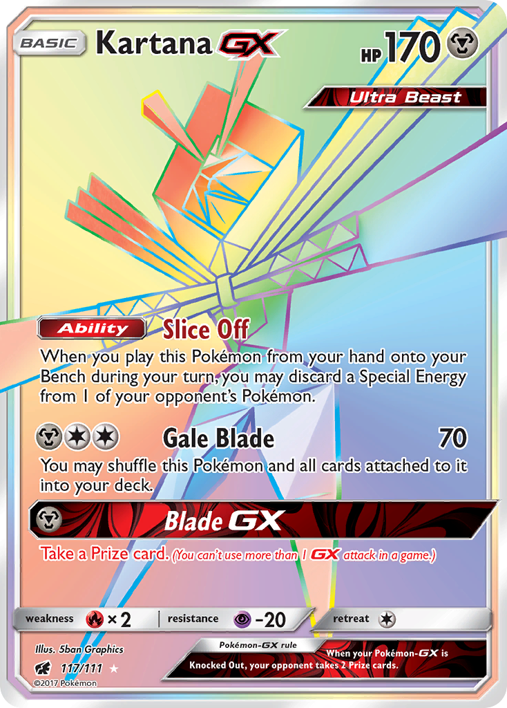 Kartana GX (117/111) [Sun & Moon: Crimson Invasion] | Golgari Games