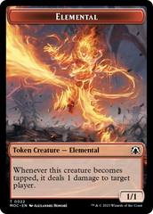 Elemental (22) // Elemental (9) Double-Sided Token [March of the Machine Commander Tokens] | Local Legends