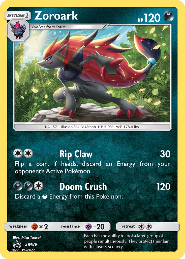 Zoroark (SM89) [Sun & Moon: Black Star Promos] | Golgari Games