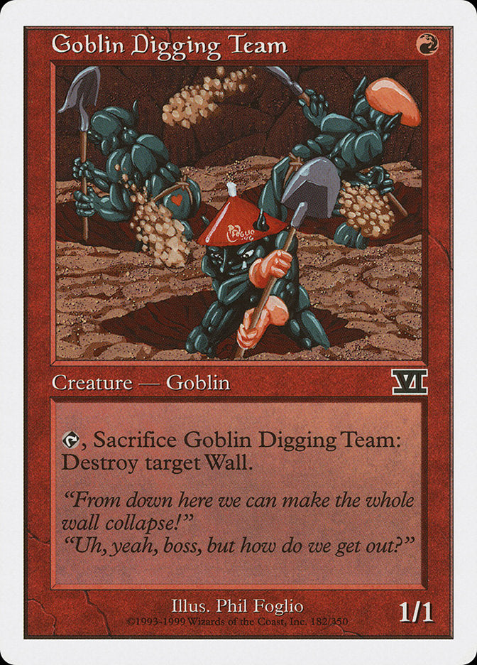 Goblin Digging Team [Classic Sixth Edition] | Golgari Games