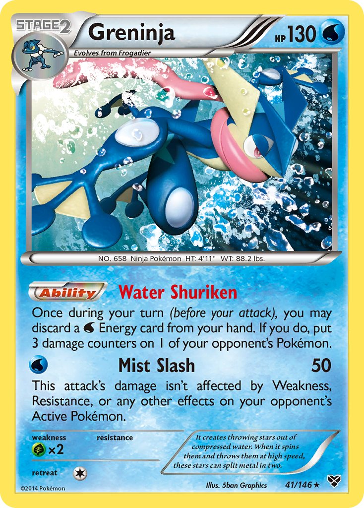 Greninja (41/146) (Cosmos Holo) (Blister Exclusive) [XY: Base Set] | Golgari Games