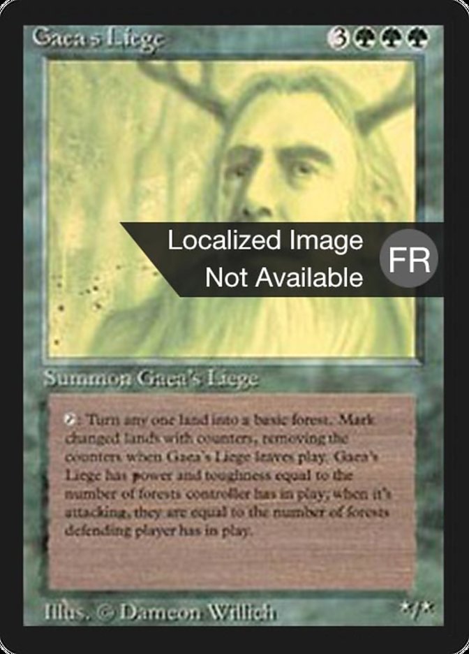 Gaea's Liege [Foreign Black Border] | Golgari Games