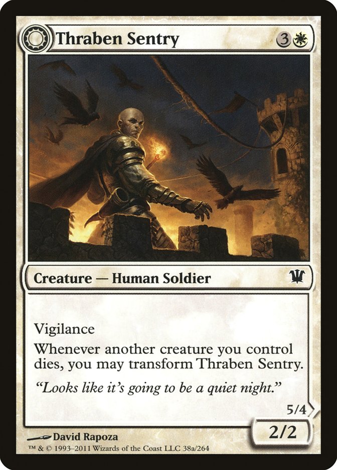 Thraben Sentry // Thraben Militia [Innistrad] | Golgari Games