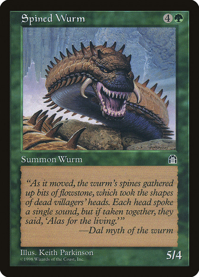 Spined Wurm [Stronghold] | Golgari Games