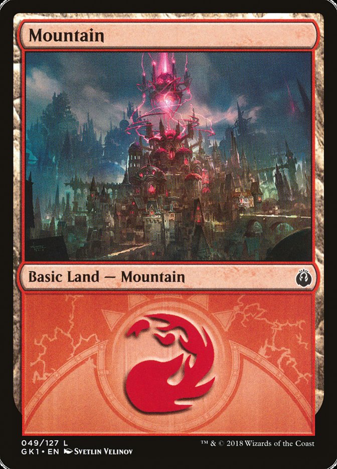 Mountain (49) [Guilds of Ravnica Guild Kit] | Golgari Games