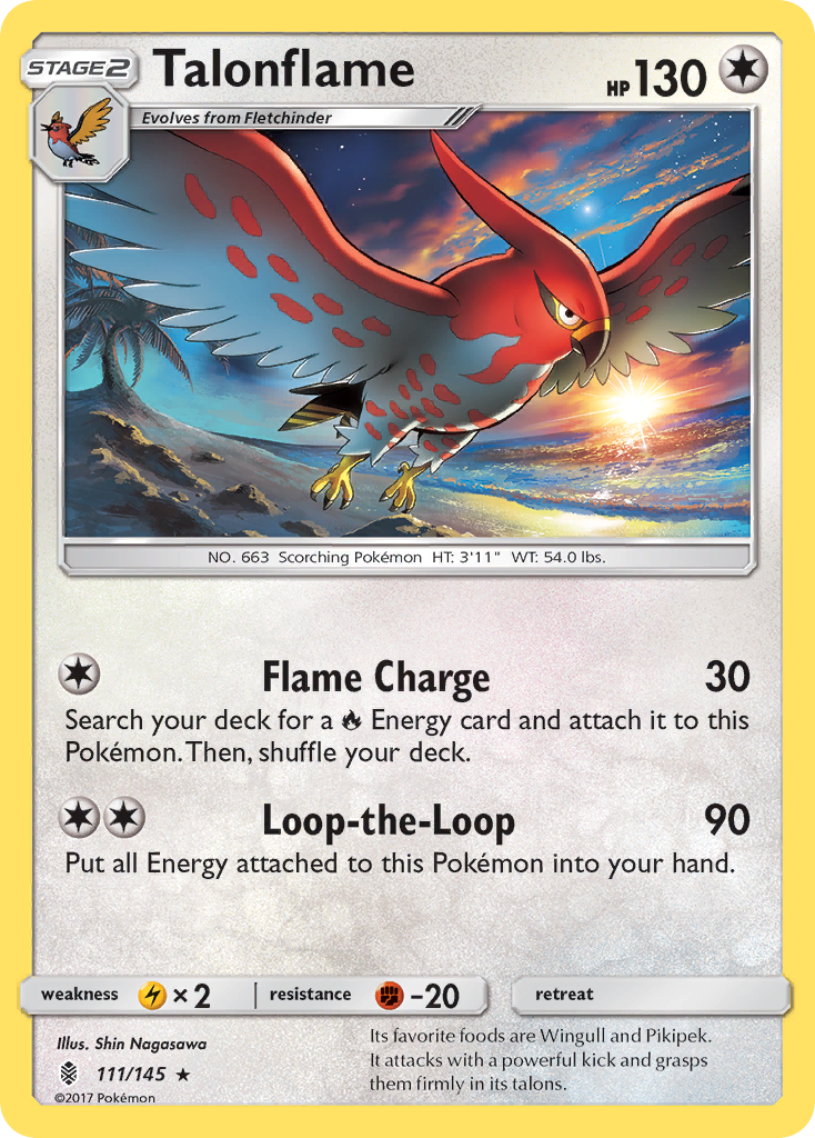 Talonflame (111/145) [Sun & Moon: Guardians Rising] | Golgari Games