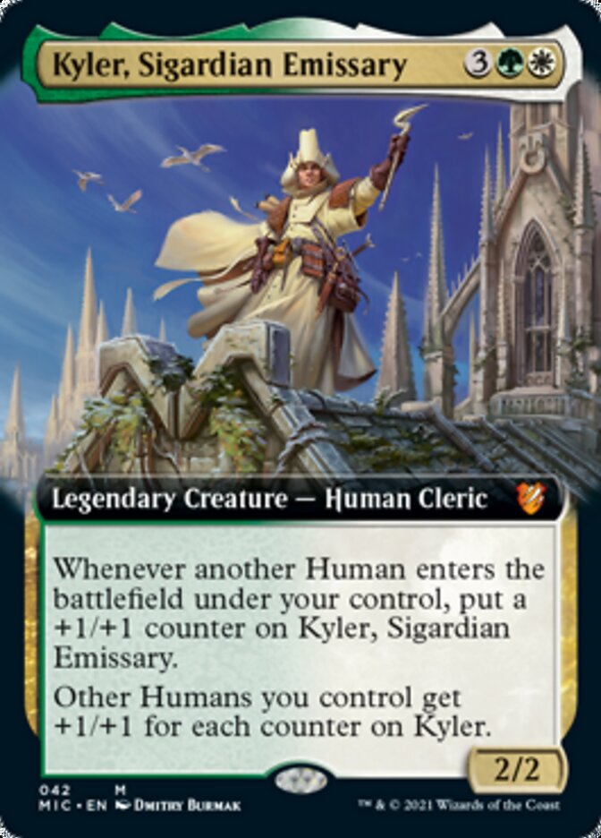 Kyler, Sigardian Emissary (Extended Art) [Innistrad: Midnight Hunt Commander] | Golgari Games