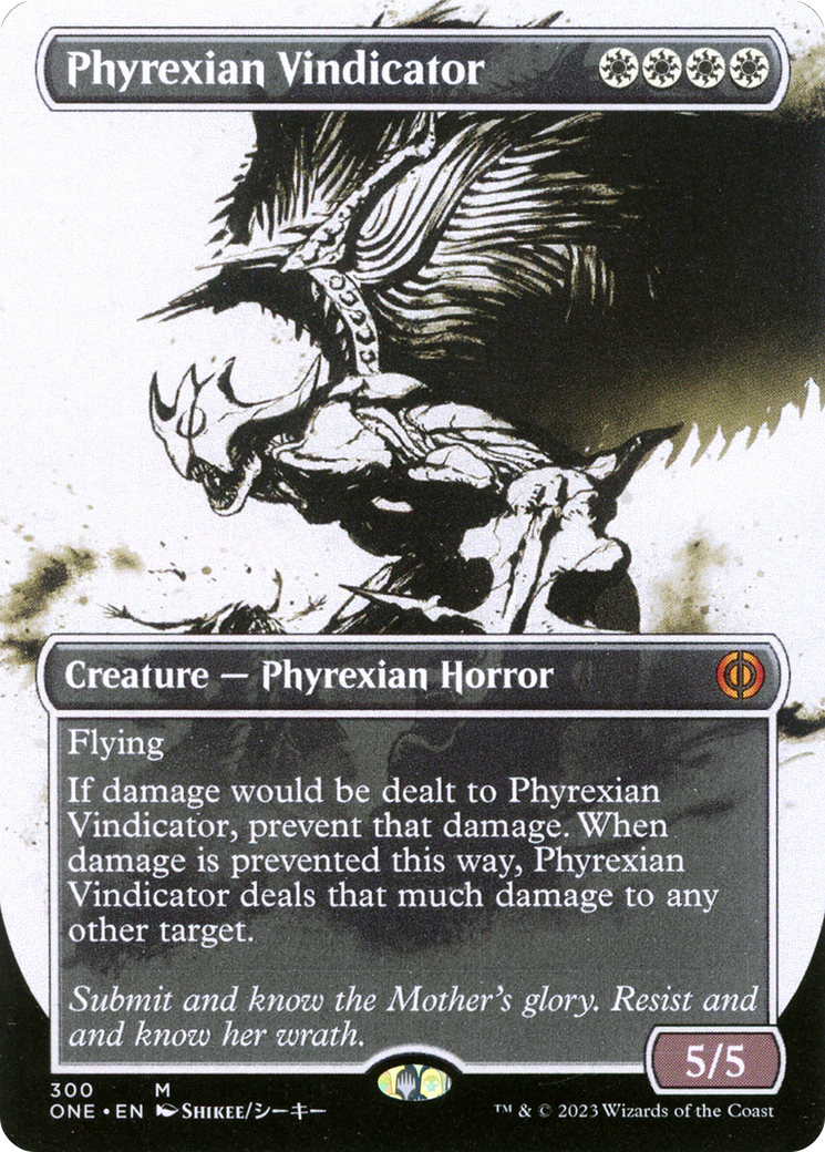 Phyrexian Vindicator (Borderless Ichor) [Phyrexia: All Will Be One] | Golgari Games