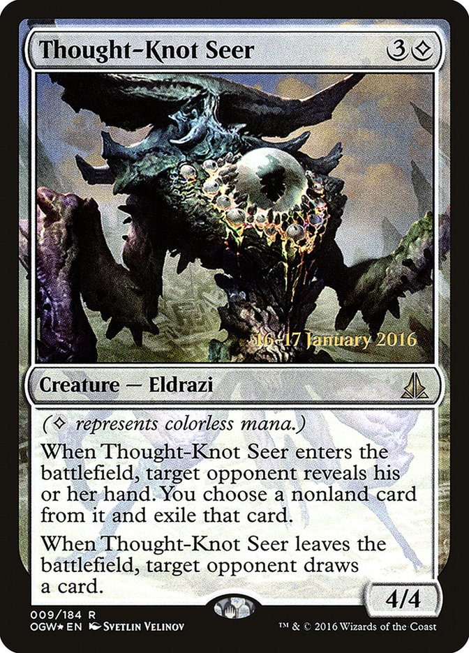 Thought-Knot Seer [Oath of the Gatewatch Prerelease Promos] | Golgari Games