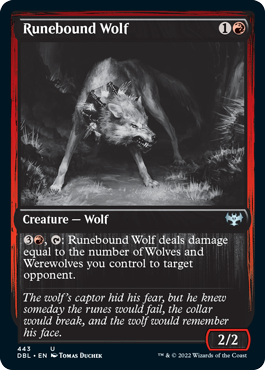 Runebound Wolf [Innistrad: Double Feature] | Golgari Games