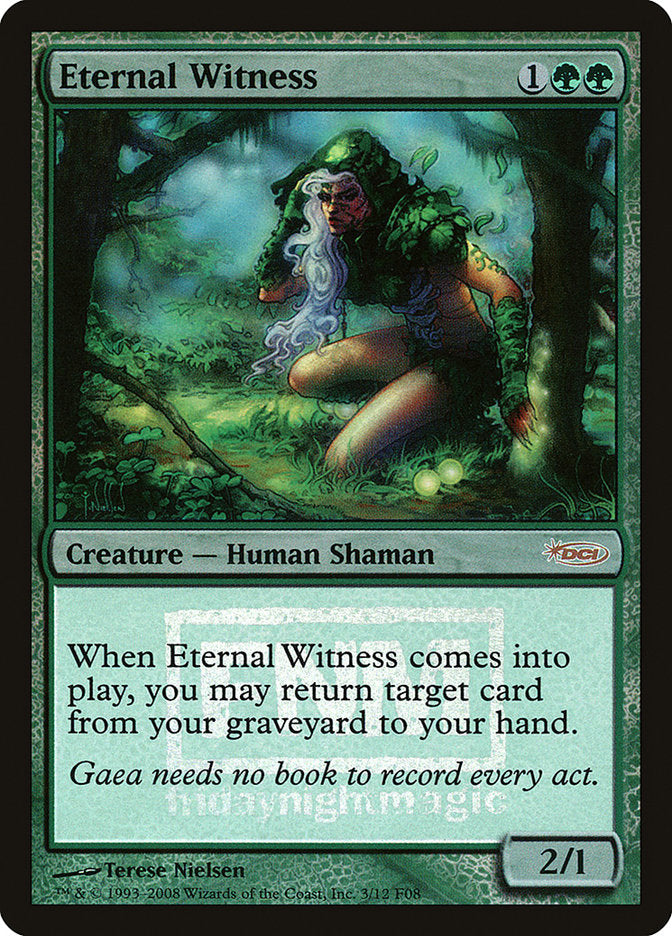 Eternal Witness [Friday Night Magic 2008] | Golgari Games