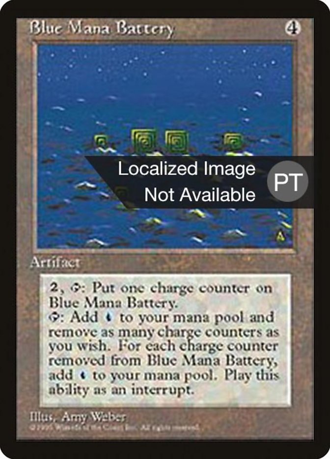 Blue Mana Battery [Fourth Edition (Foreign Black Border)] | Golgari Games