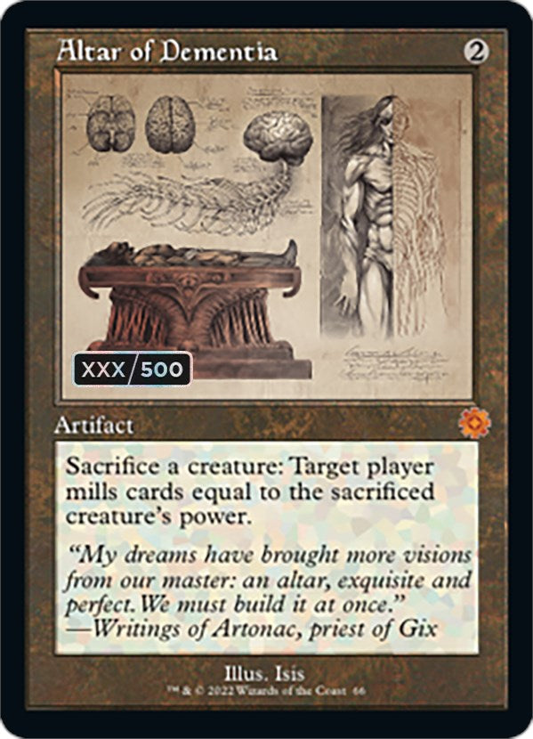 Altar of Dementia (Retro Schematic) (Serial Numbered) [The Brothers' War Retro Artifacts] | Local Legends