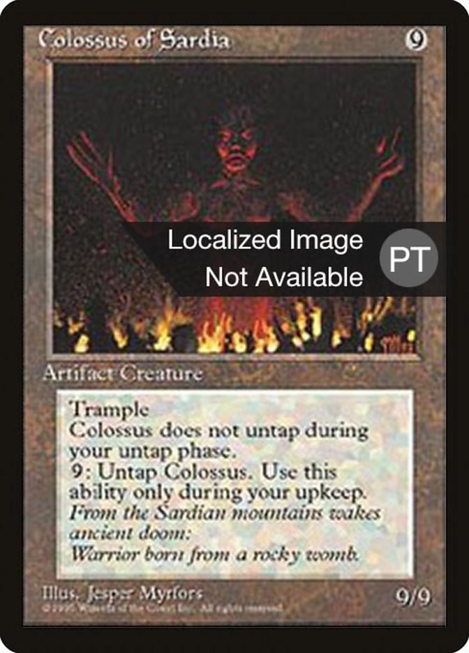 Colossus of Sardia [Fourth Edition (Foreign Black Border)] | Local Legends