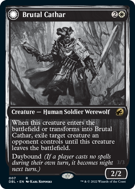 Brutal Cathar // Moonrage Brute [Innistrad: Double Feature] | Local Legends