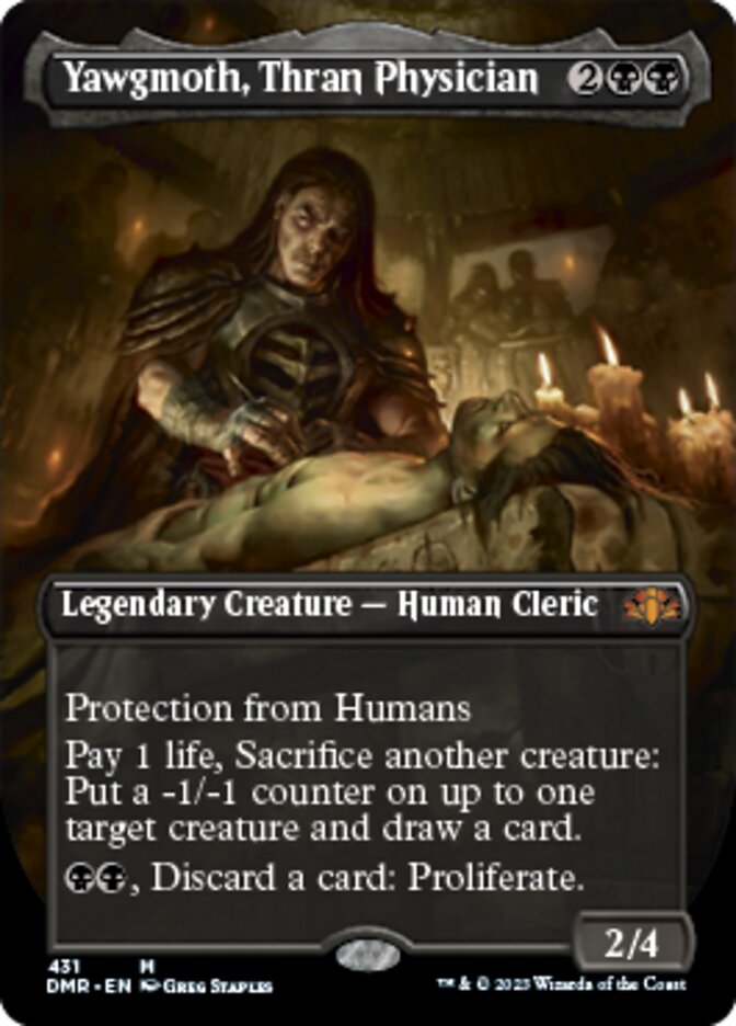 Yawgmoth, Thran Physician (Borderless Alternate Art) [Dominaria Remastered] | Local Legends