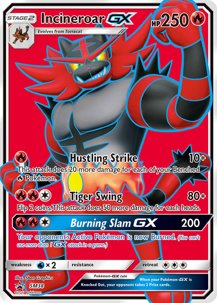 Incineroar GX (SM38) [Sun & Moon: Black Star Promos] | Golgari Games