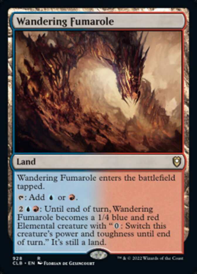 Wandering Fumarole [Commander Legends: Battle for Baldur's Gate] | Local Legends