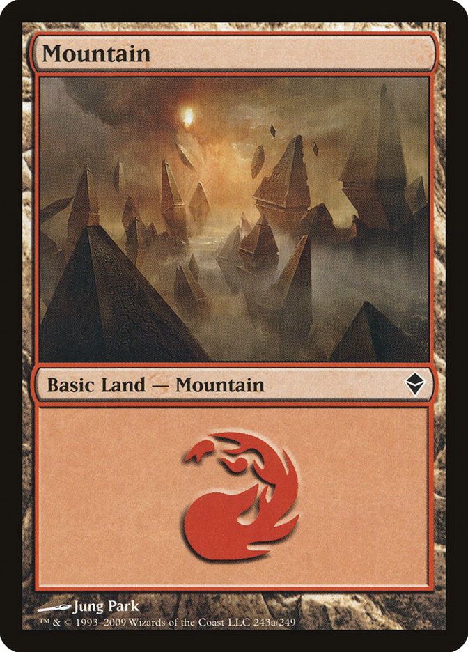 Mountain (243a) [Zendikar] | Golgari Games