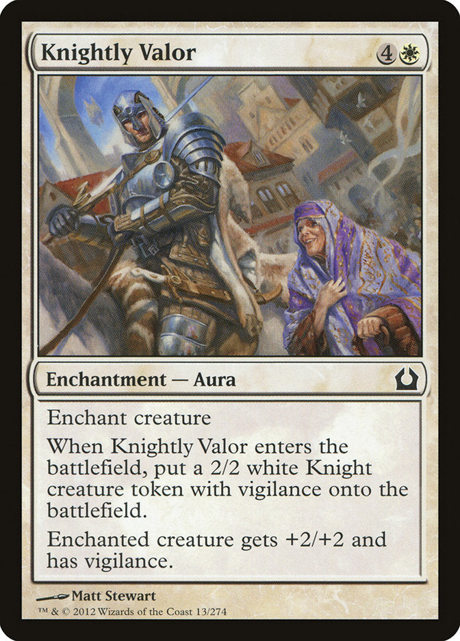 Knightly Valor [Return to Ravnica] | Golgari Games