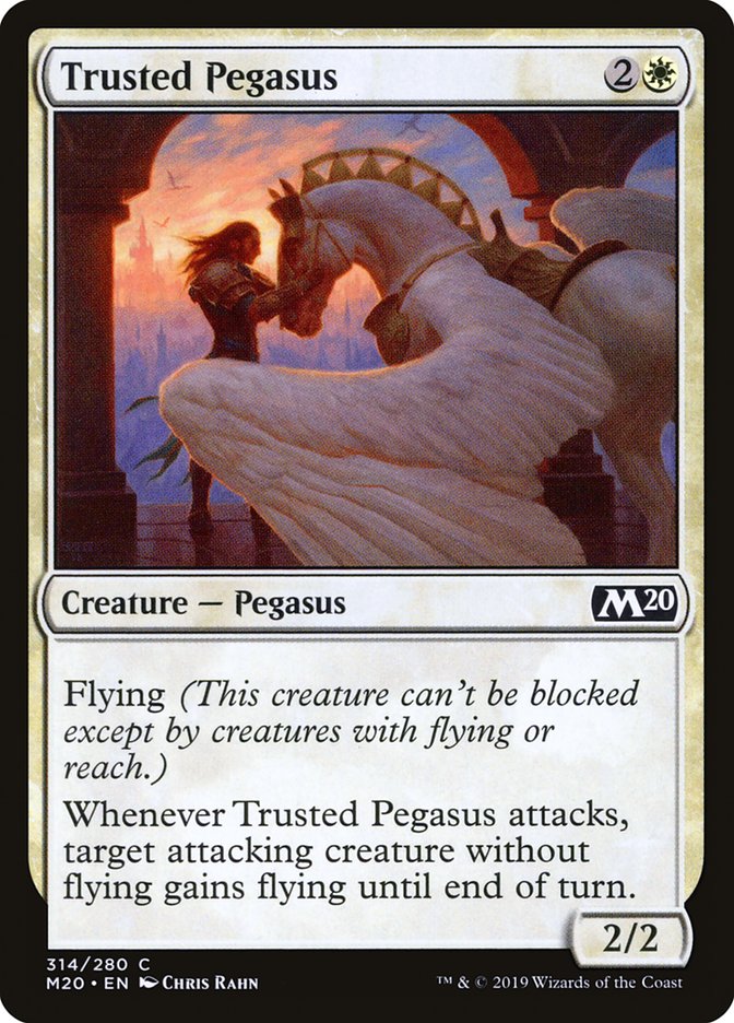 Trusted Pegasus [Core Set 2020] | Golgari Games