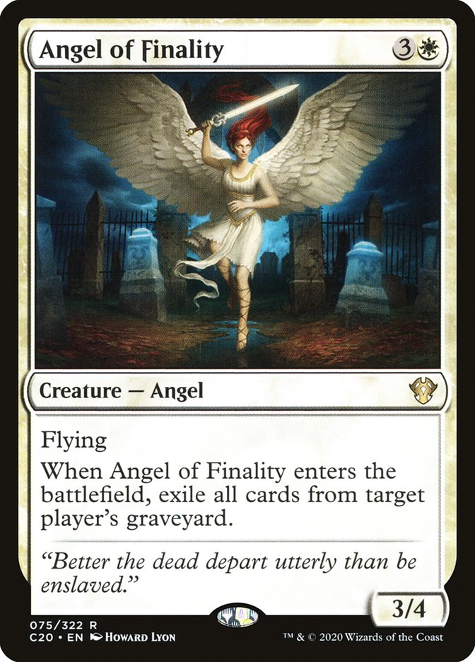 Angel of Finality [Commander 2020] | Golgari Games