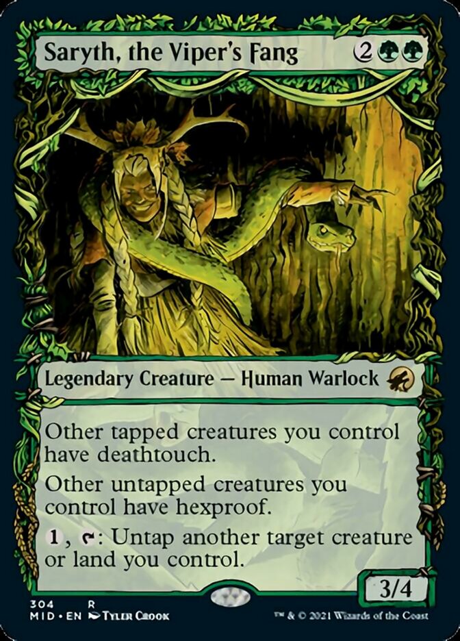 Saryth, the Viper's Fang (Showcase Equinox) [Innistrad: Midnight Hunt] | Local Legends