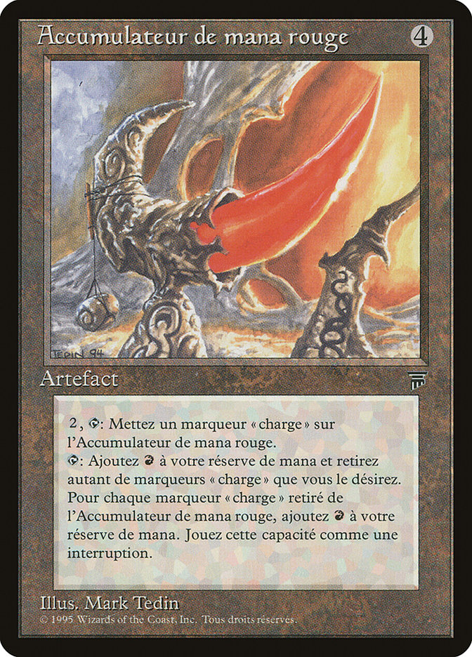 Red Mana Battery (French) - "Accumulateur de mana rogue" [Renaissance] | Golgari Games