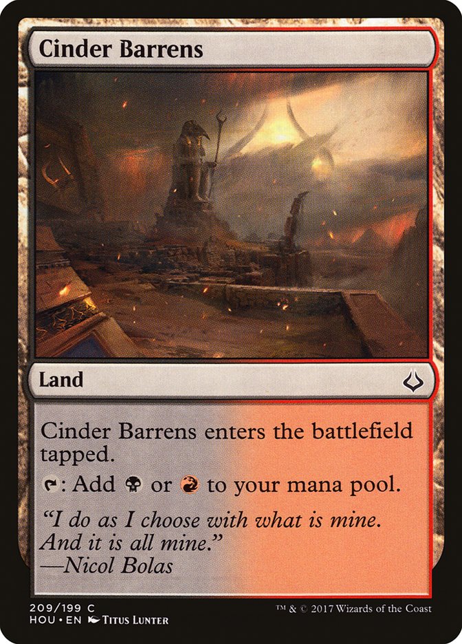 Cinder Barrens [Hour of Devastation] | Local Legends